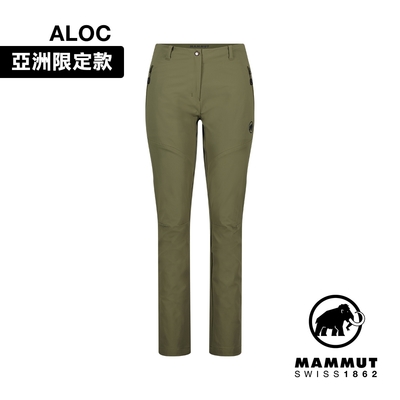 【Mammut 長毛象】 Trekkers 3.0 SO Pants AF Women 健行防潑水長褲 綠鬣蜥 女款 #1021-00811