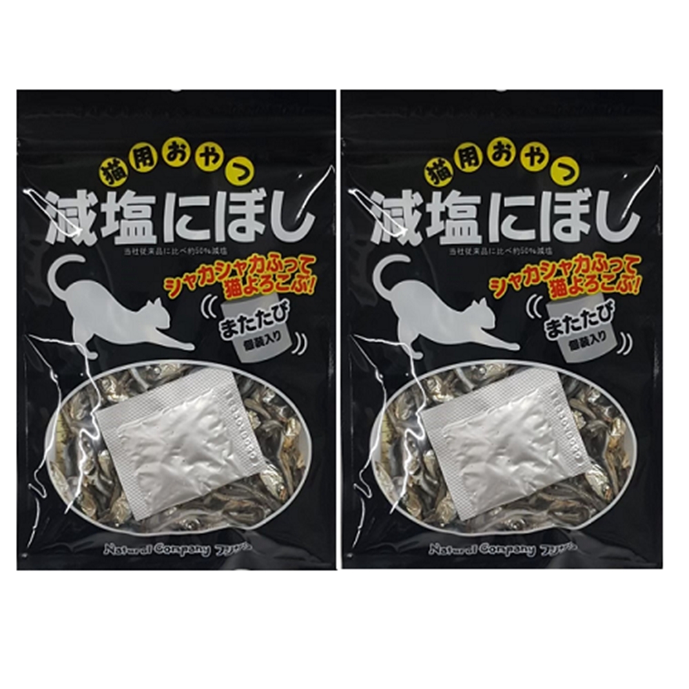 藤澤-木天蓼減鹽小魚乾 40g-兩入組-愛貓用