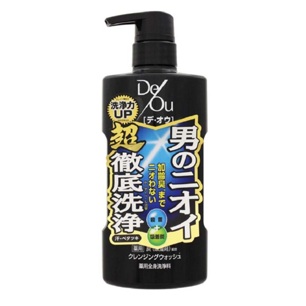 日本【樂敦製藥】DeOu男士超徹底洗淨藥用沐浴露（柑橘香）520ml