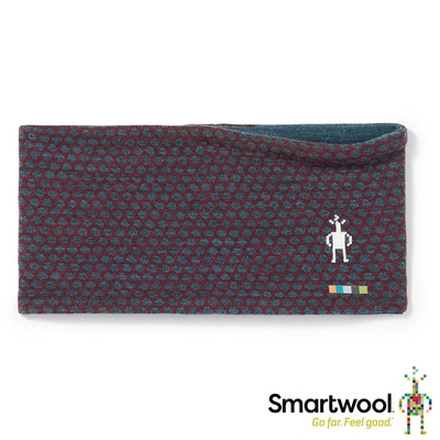 官方直營 Smartwool Thermal 美麗諾羊毛雙面兩用印花頭套 櫻桃紫點點 美麗諾羊毛 保暖 頭巾 吸濕排汗