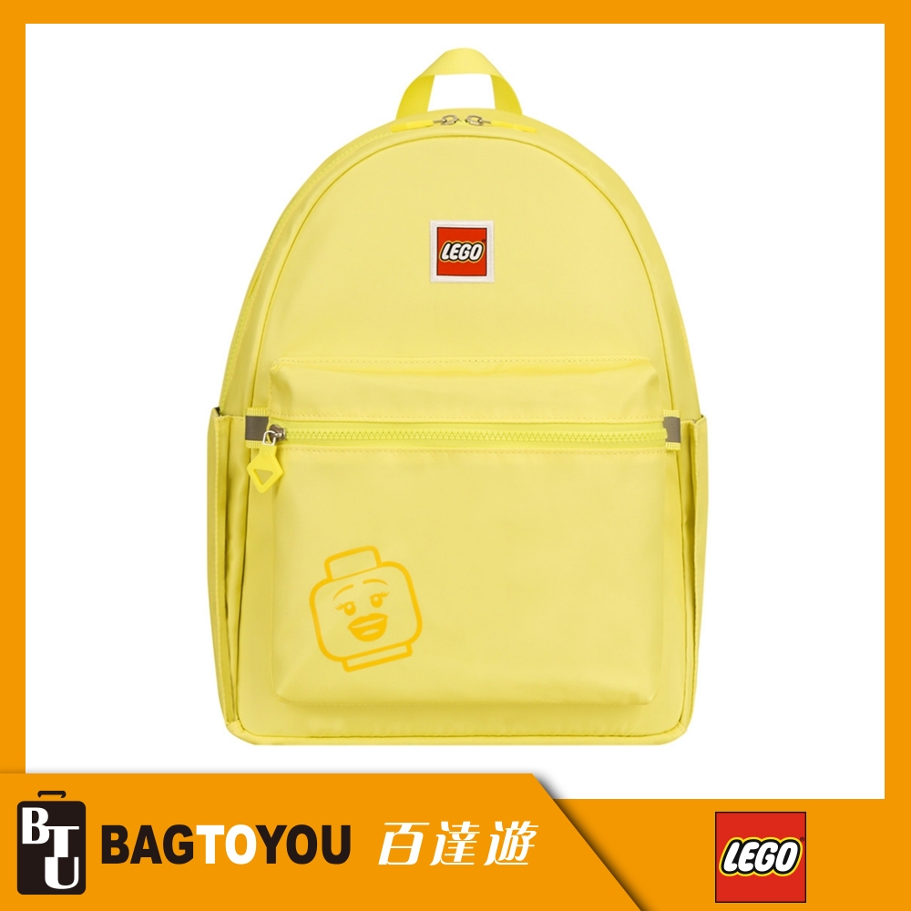 【LEGO】丹麥樂高笑臉背包-積木表情符號黃色 20130-1937