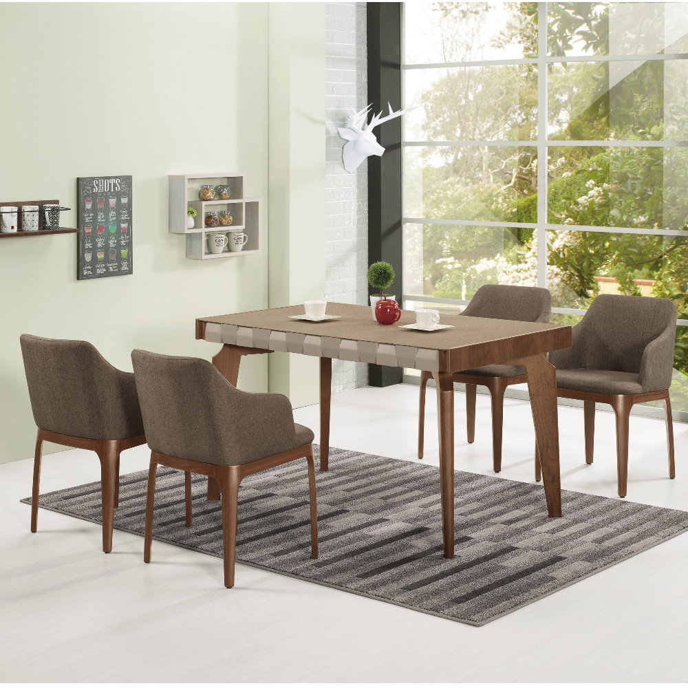 MUNA 巴斯卡4.4尺餐桌(不含椅)  130.5X80.5X75.5cm