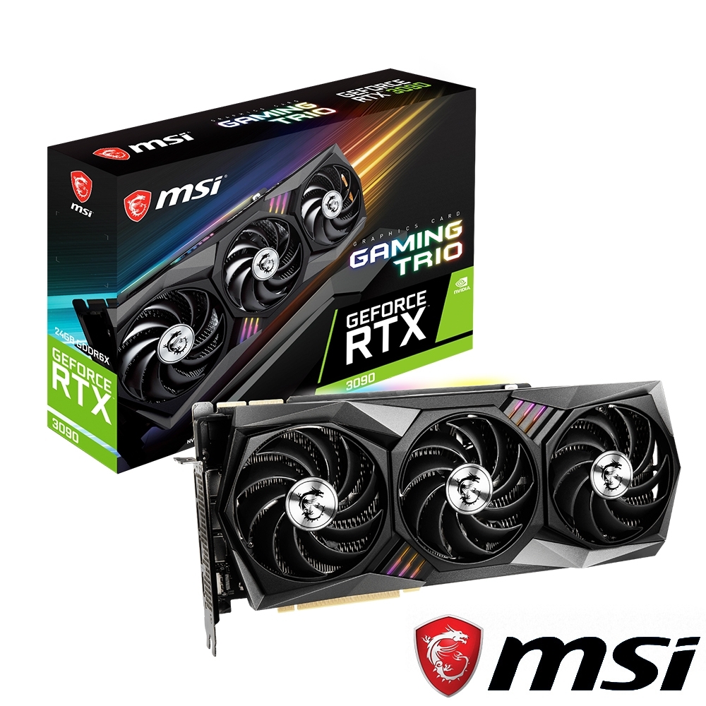 MSI GeForce RTX 3090 GAMING TRIO 24G 顯示卡