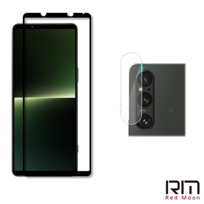 RedMoon SONY Xperia 1 V 手機保護貼2件組 9H玻璃保貼+厚版鏡頭貼