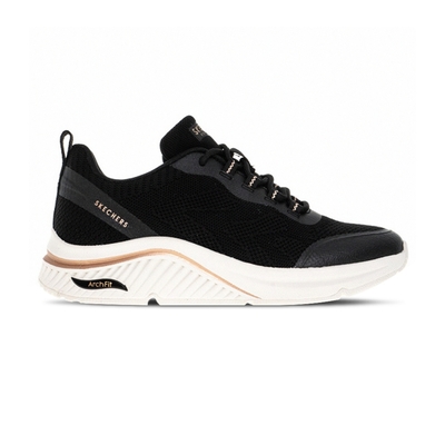 Skechers Arch Fit S-Miles 女鞋 黑白色 厚底 運動 休閒鞋 155567BLK