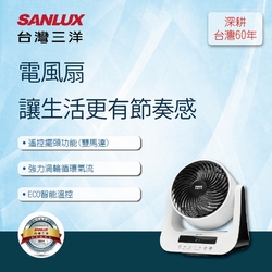 【SANLUX台灣三洋】8吋DC智慧節能循環扇 SEF-GA08