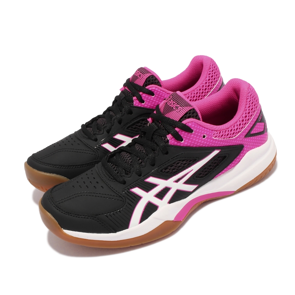 Asics 排羽球鞋 Gel Court Hunter 女鞋 亞瑟士 膠底 室內外場地 基本款 亞瑟膠 黑 粉 1072A015001