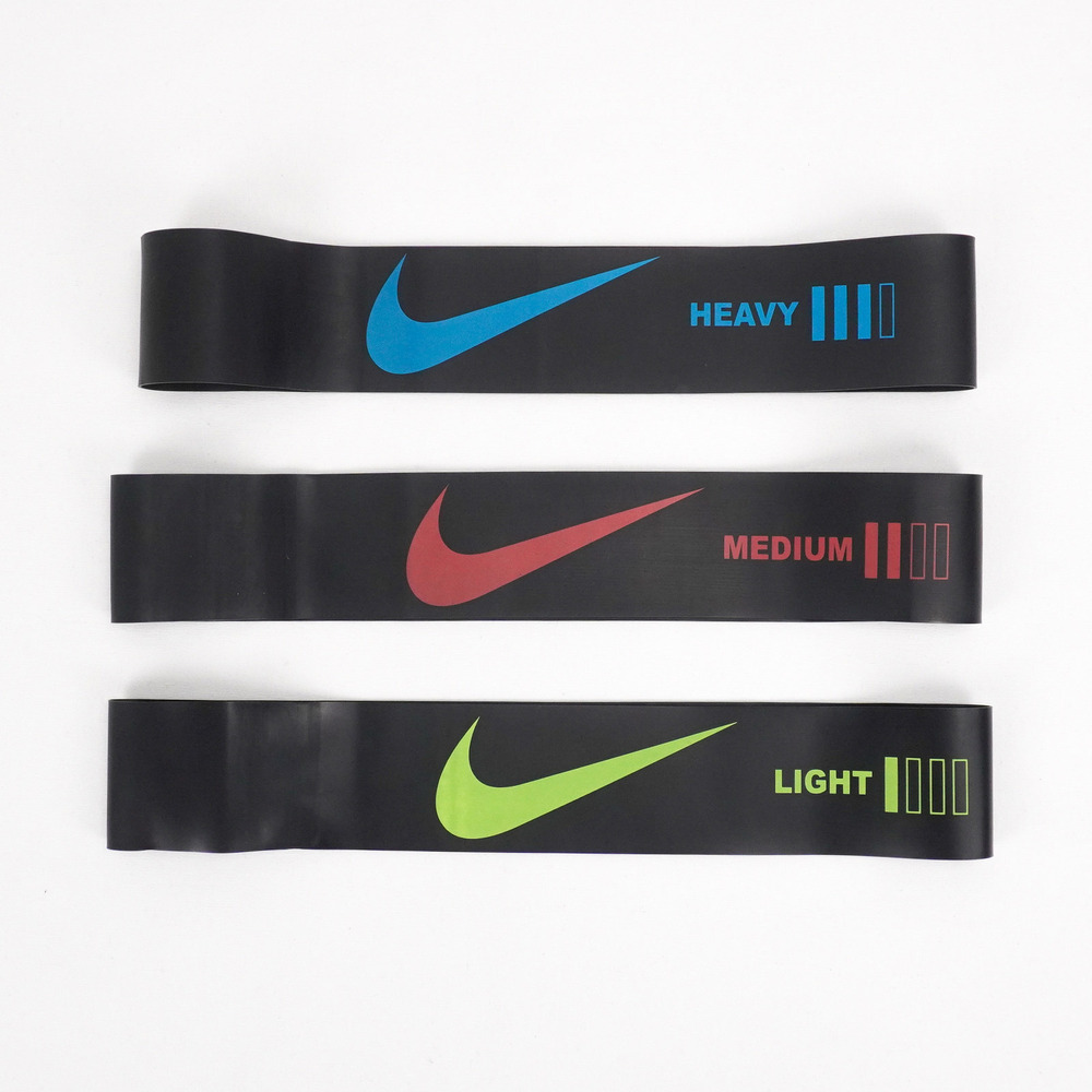 Nike Mini 3 PK [JR0007-100] 抗阻彈力帶 環狀拉力帶 彈力 深蹲 居家 運動 訓練 黑藍