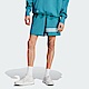 Adidas New C Shorts [IM2091] 男 短褲 亞洲版 運動 休閒 經典 三葉草 寬鬆 舒適 藍 product thumbnail 1