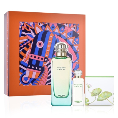 HERMES 愛馬仕 尼羅河花園香水禮盒(100ml+7.5ml+同款香皂50g) Un Jardin sur le Nil