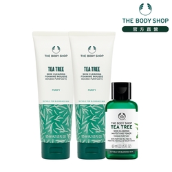 The Body Shop 茶樹泡沫潔面囤貨組(茶樹調理水60ML效期7-12個月)