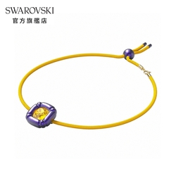 SWAROVSKI 施華洛世奇 DULCIS 紫色枕形切割項鏈