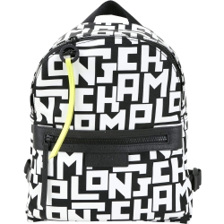 LONGCHAMP LGP系列 小型 黑白字母印花手提後背包