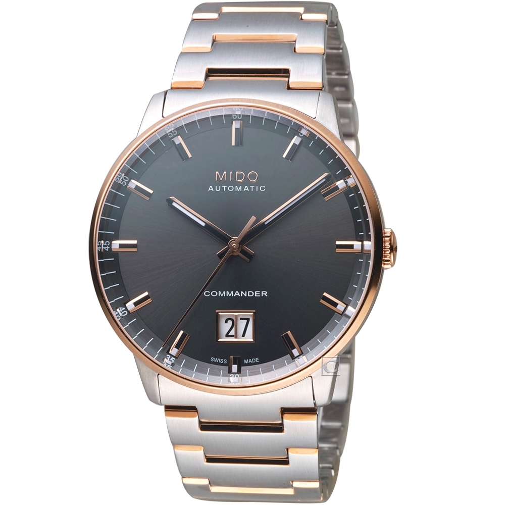 MIDO 美度 官方授權 香謝系列大日期窗機械錶M0216262206100