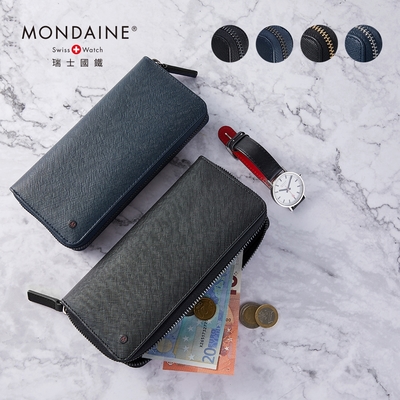 MONDAINE 瑞士國鐵8卡雙鈔拉鍊長夾 – 多款任選