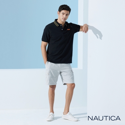 NAUTICA男裝 經典素面休閒口袋短褲-淺灰