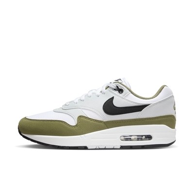 NIKE AIR MAX 1 男休閒運動鞋-白/橄欖綠-FD9082102