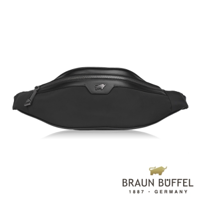 BRAUN BUFFEL 德國小金牛 -哈里森系列輕量腰包-黑色