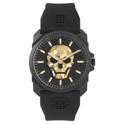 PHILIPP PLEIN THE $KULL KING 骷髏王錶款 黑X金 PWLAA0322_40mm