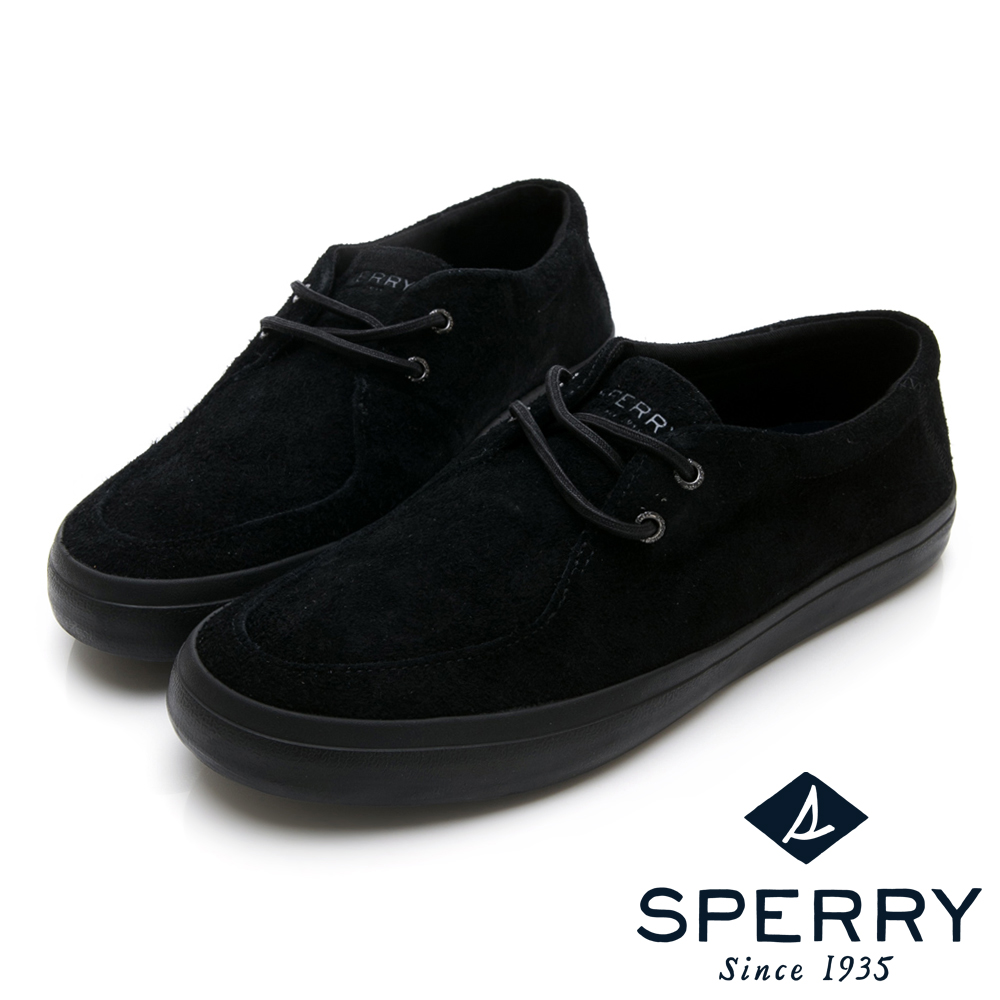 SPERRY 冬感麂皮紳士麂皮休閒鞋(男)-黑