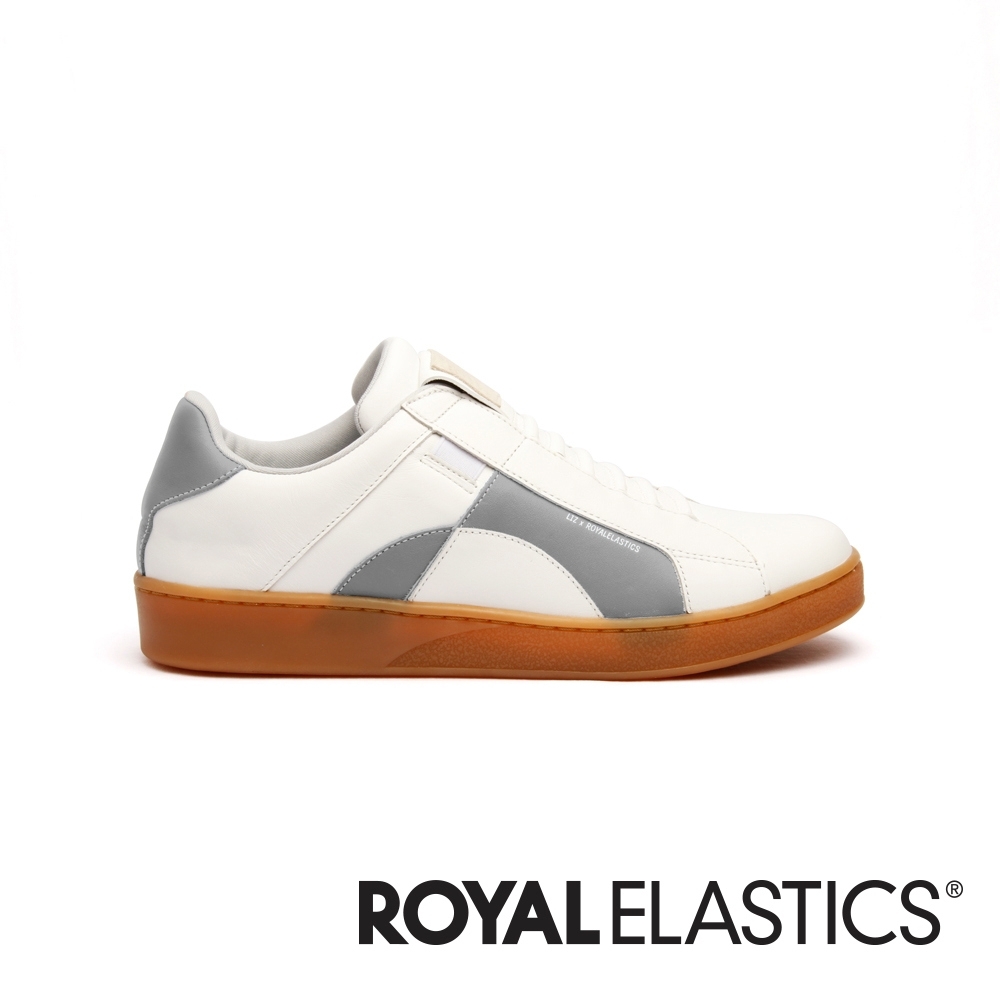 Royal Elastics Icon Dots 白灰真皮運動休閒鞋 (男) 02983-008