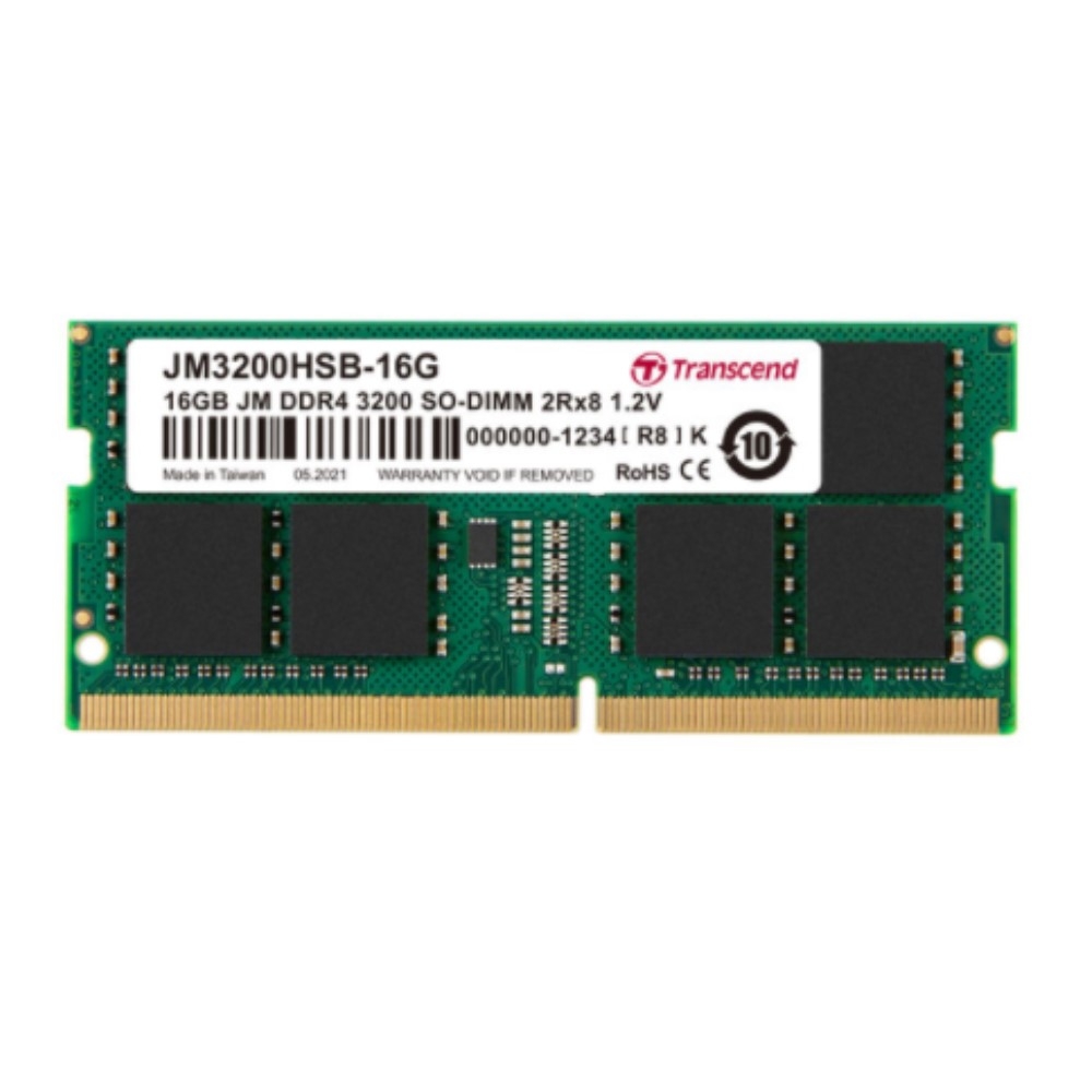 Transcend創見 JetRAM DDR4-3200MHz 16GB 筆電記憶體 (JM3200HSB-16G)