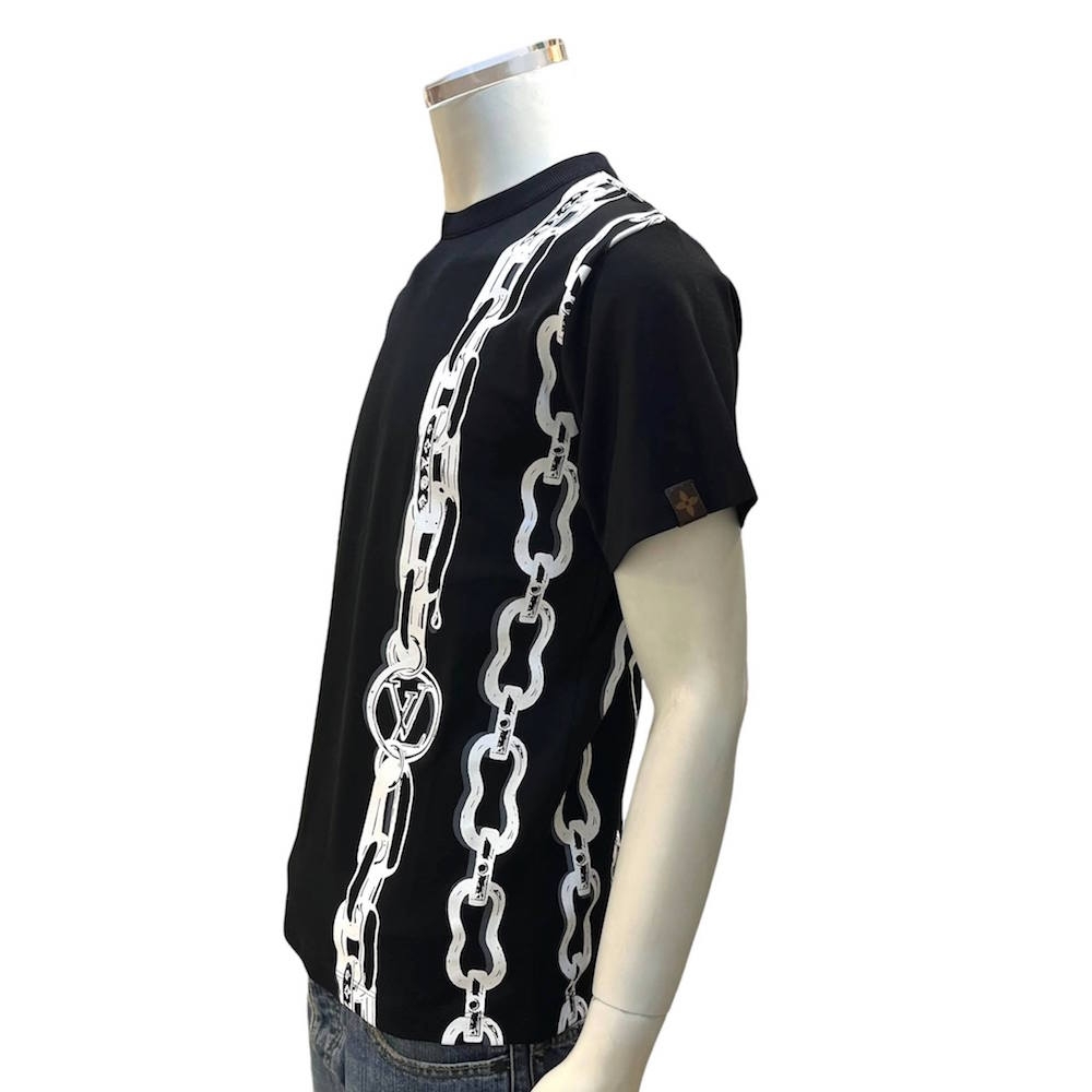 Shop Louis Vuitton MONOGRAM Chain Logo Luxury T-Shirts (1AA4QT) by