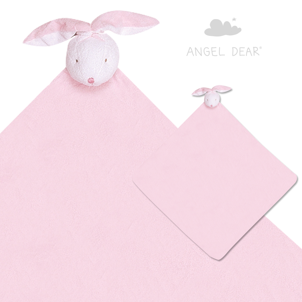 Angel Dear 大頭動物嬰兒毛毯 (粉紅兔子)