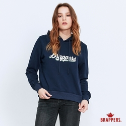 BRAPPERS 女款 美式配色LOGO印花帽T-丈青