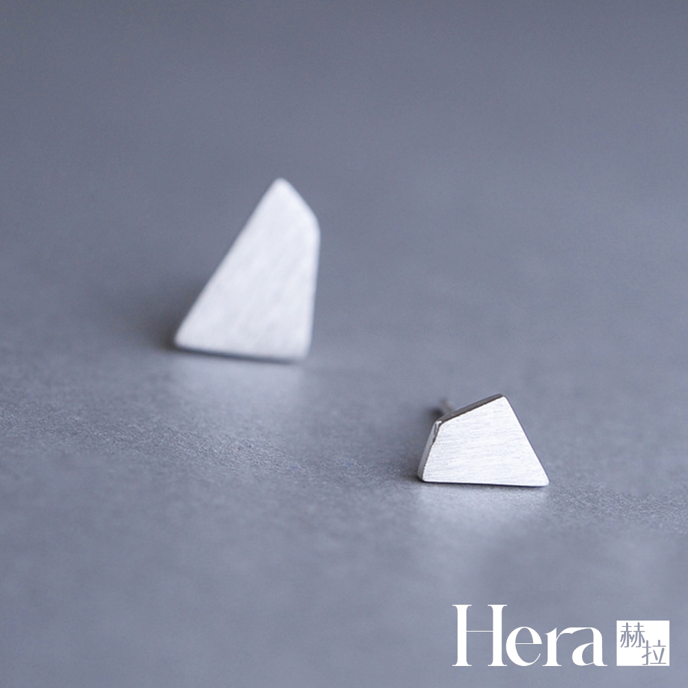 【Hera 赫拉】小清新多邊形精鍍銀耳針 H111122008