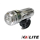 【Q-LITE】台灣製3白光LED2模式照明警示單車前燈-透明黑 product thumbnail 1
