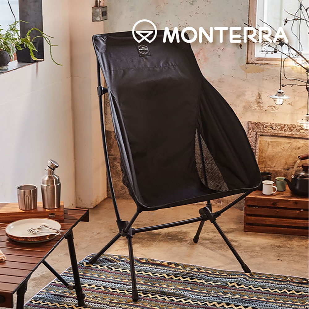 【Monterra】CVT2 GRANDE L輕量蝴蝶形摺疊椅/高扶手 (露營,戶外,折疊椅,音樂祭)