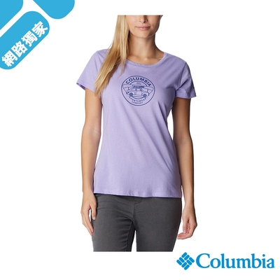 Columbia哥倫比亞 女款-Daisy Days短袖上衣-紫色 UAL31250PL
