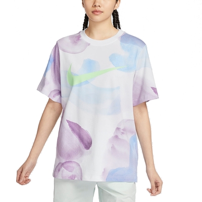 【NIKE】 AS W NSW TEE ESSNTL AOP GCEL 圓領短袖T恤 女 - HF6178100