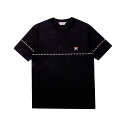 FILA #LINEA ITALIA 短袖圓領T恤-黑 1TET-5401-BK