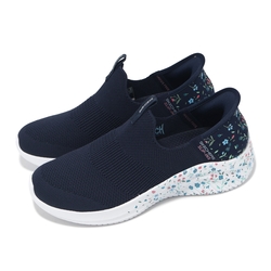 Skechers 懶人鞋 Ultra Flex 3 Slip-Ins 女鞋 海軍藍 套入式 休閒鞋 健走鞋 150179NVMT