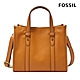 FOSSIL Kingston 真皮優雅質感托特包-焦糖色 SHB3016235 product thumbnail 1