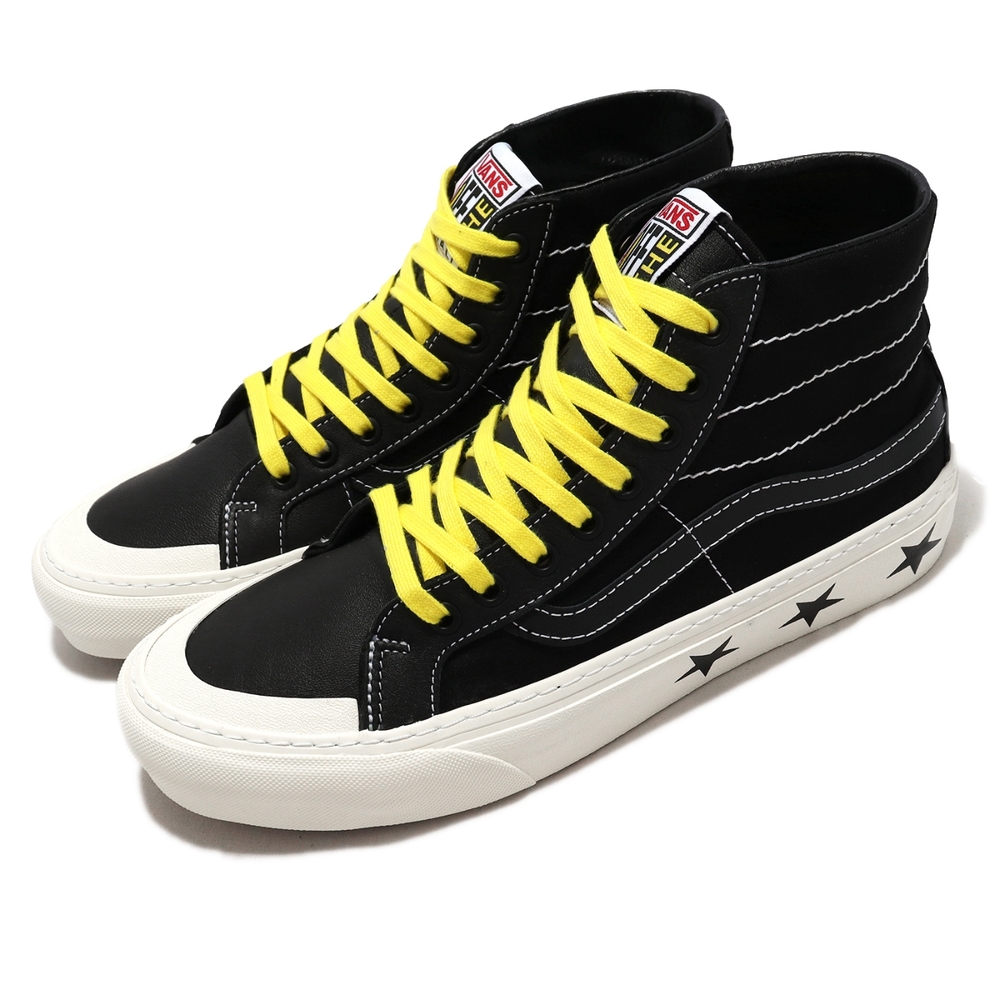 Vans 休閒鞋Sk8-Hi 138 Decon 男鞋黑黃高筒星星Wade Goodall 聯名