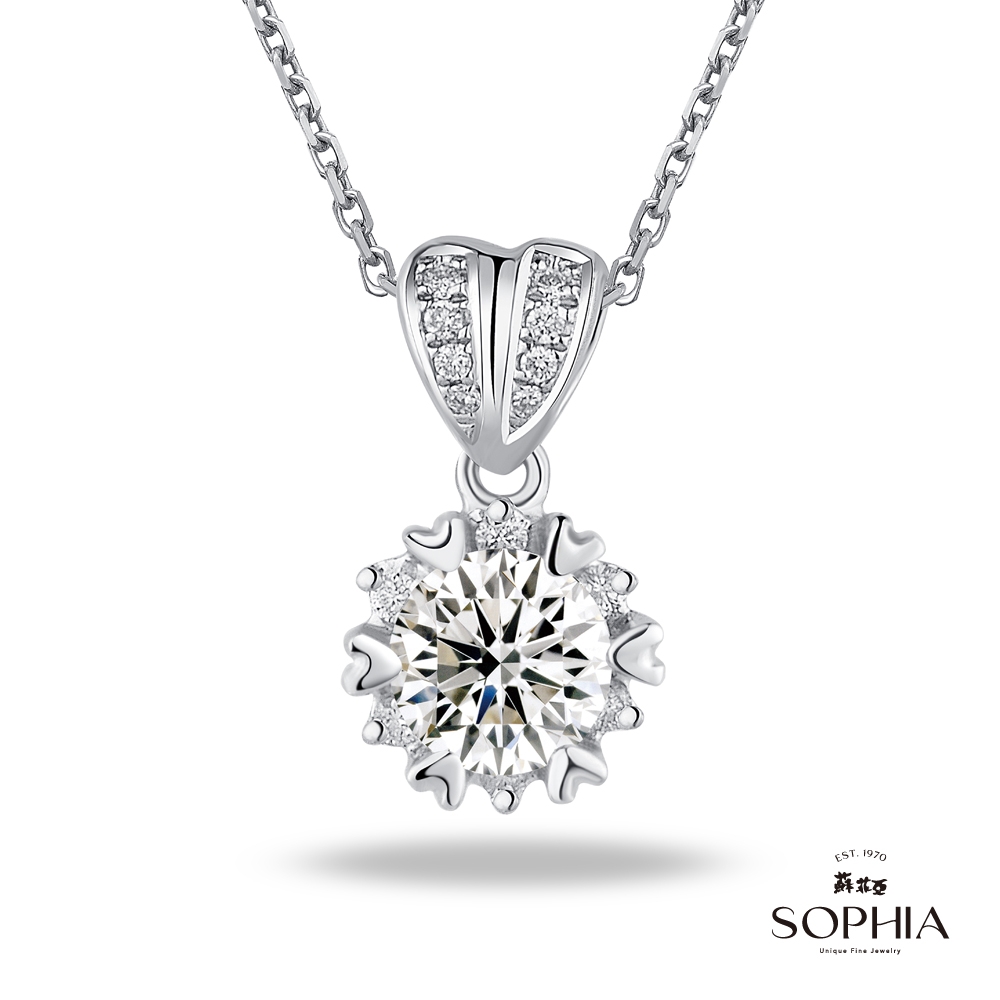 SOPHIA 蘇菲亞珠寶 - 相印 30分 GIA F/SI2 18K金 鑽石項墜