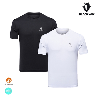 BLACK YAK SIGNATURE RIDGE短袖上衣[白色/黑色] 韓國 IU T恤 中性款 BYDB1NC501