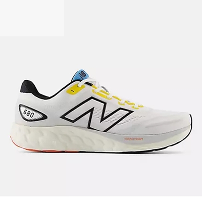 New Balance 680系列 男慢跑鞋-白彩-M680LW8-2E