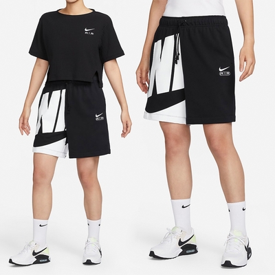 Nike AS NSW AIR 6 MR FLC SHORT 女 黑白 毛巾棉 棉褲 球褲 短褲 FN2247-010