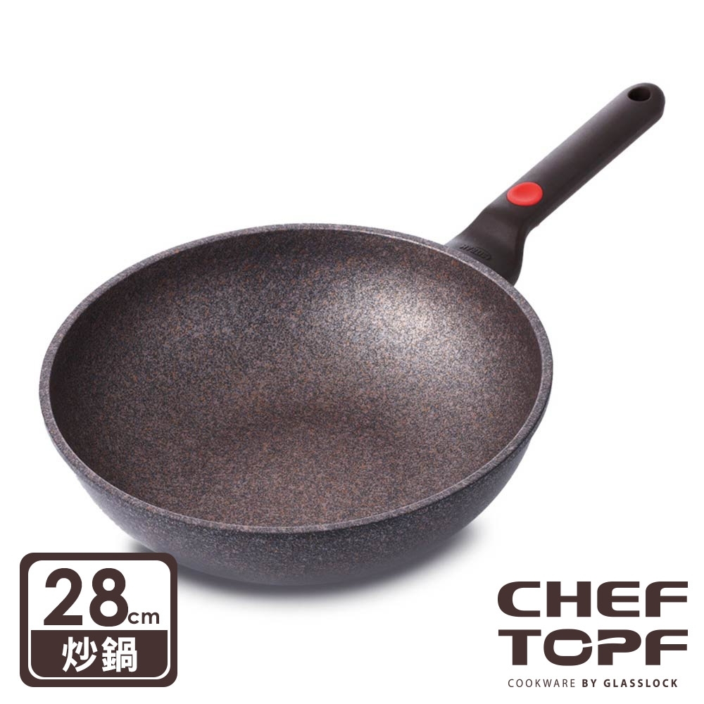 韓國 Chef Topf 崗石系列耐磨28公分不沾炒鍋