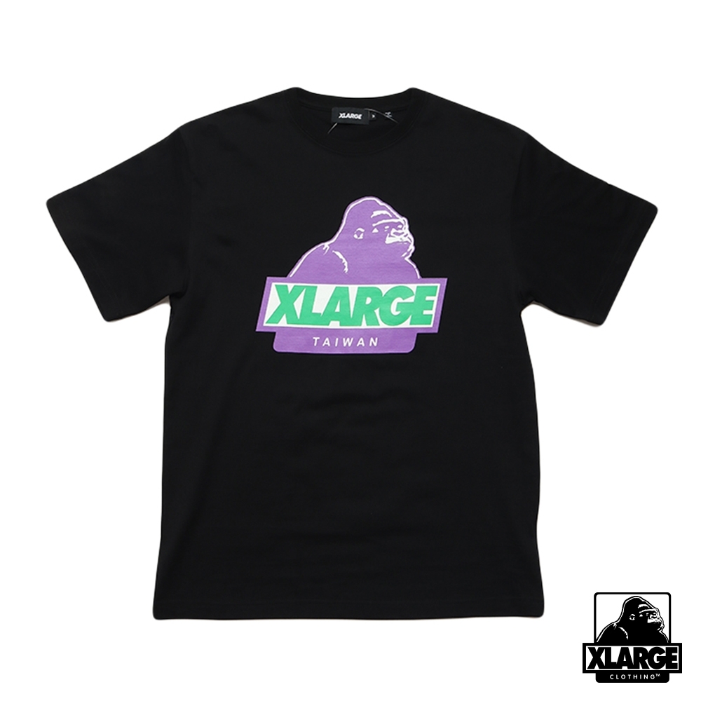 XLARGE S/S TEE BIG OG台灣限定LOGO短T-黑