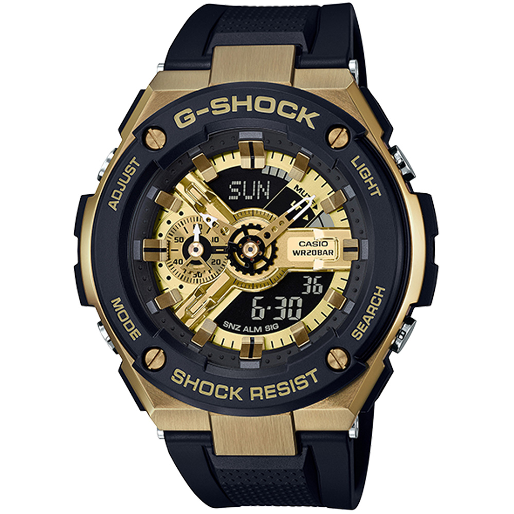 G-SHOCK G-STEEL分層防護構造腕錶(GST-400G-1A9)52.4mm