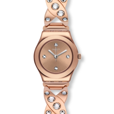 Swatch 金屬系列手錶 ROSE HUG-25mm