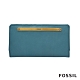 FOSSIL LIZA 輕巧型真皮零錢袋長夾-湖水藍 SL7891981 product thumbnail 1