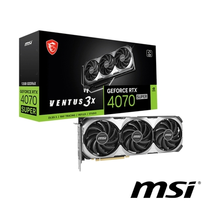 MSI 微星 GeForce RTX 4070 SUPER 12G VENTUS 3X OC 顯示卡