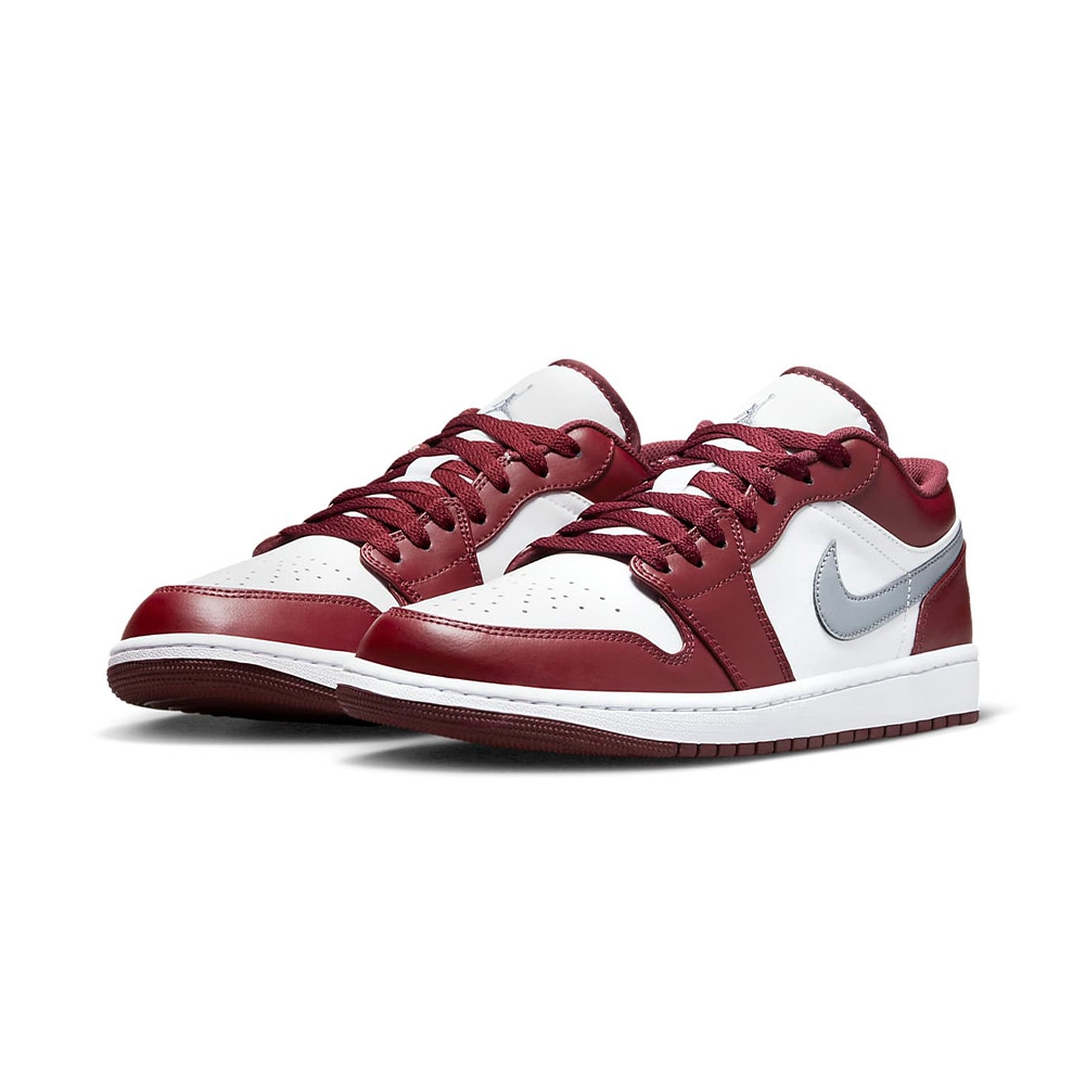 Nike Air Jordan 1 Low Bordeaux 男鞋酒紅色喬丹低筒運動休閒鞋553558