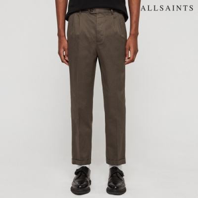 ALLSAINTS SALCO 素面純棉修身長褲